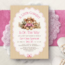 Search for pink and brown baby shower invitations Wild west