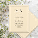 Search for yellow monogram invitations Elegant
