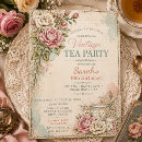 Search for elegant afternoon tea invitations Garden tea party