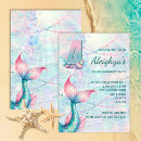 Search for mermaid 4th birthday invitations Pool party