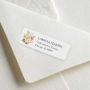 Search for with flowers return address labels Bride
