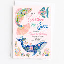 Search for under the sea 1st birthday invitations Oneder
