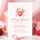 Search for strawberry baby pregnancy invitations Floral