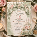 Search for blush and sage green invitations For her