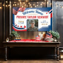 Search for military welcome home banners Stars and stripes