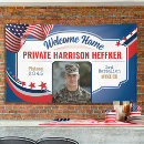 Search for military welcome home banners Stars and stripes