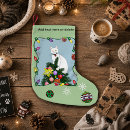 Search for white cat christmas stockings Funny