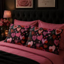 Search for red hearts pillowcases Valentine