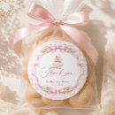 Search for gingham bow stickers Blush pink