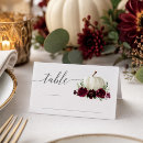Search for bridal shower place cards Burgundy