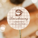 Search for love is brewing stickers Whimsical