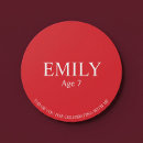 Search for guest name stickers Red