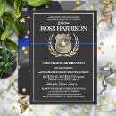 Search for police badge invitations Thin blue line