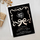 Search for event seasonal invitations Black and gold