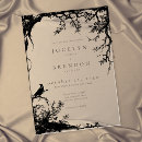 Search for ravens wedding invitations Gothic