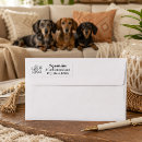Search for black and tan dachshund return address labels Cute