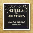 Search for cheers to 20 years Black and gold