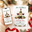 Search for berry christmas invitations Jingle and mingle