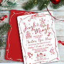 Search for tree 5x7 christmas invitations Red