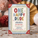 Search for one happy dude 1st birthday invitations First birthday party