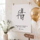 Search for 50th birthday welcome sign posters Celebration