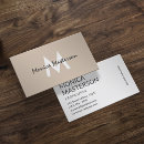 Search for cream colored business cards Minimalist