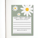 Search for rectangle daisy baby shower invitations Hand drawn