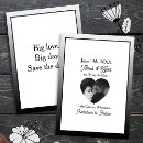 Search for big day invitations Black and white