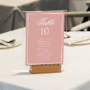 Search for elegant table cards Blush pink