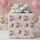 Search for ribbon wrapping paper Pink and white