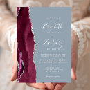 Search for dusty blue and silver wedding invitations Watercolor