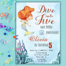 Search for dive into five mermaid invitations Girl