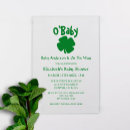 Search for st patricks day baby shower invitations Green