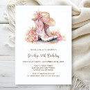 Search for pink cowgirl party invitations Floral