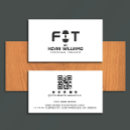 Search for fitness trainer business cards Black