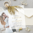 Search for palm tree wedding invitations Modern