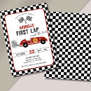 Search for race track birthday invitations For kids