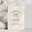 Search for girls night hens party invitations Black and white