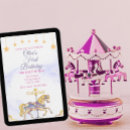Search for pink carousel invitations Horse