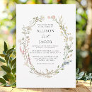 Search for floral wreath wedding invitations Modern
