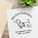 Search for dachshund rubber stamps Return address