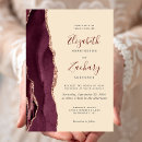 Search for burgundy and champagne wedding invitations Modern