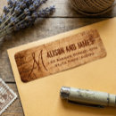 Search for western wedding return address labels Rustic country