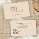 Search for beige business cards Beauty salon
