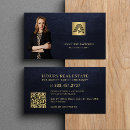 Search for real estate with photo business cards Administrative professional