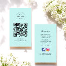 Search for turquoise business cards Qr code