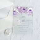 Search for lavender baby shower invitations Purple