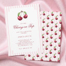 Search for cherry red invitations Mother to be