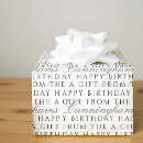 Search for classic wrapping paper Birthday