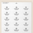 Search for address business labels Black and white